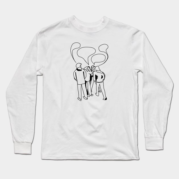 Group of Friends Long Sleeve T-Shirt by thelittleforest